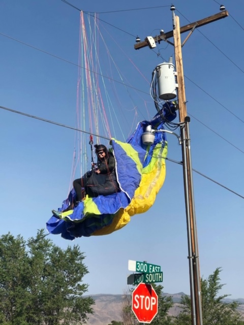 Monroe Power line landing